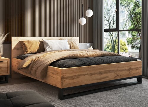 Houten Bed Halmstad - Wotan Eiken