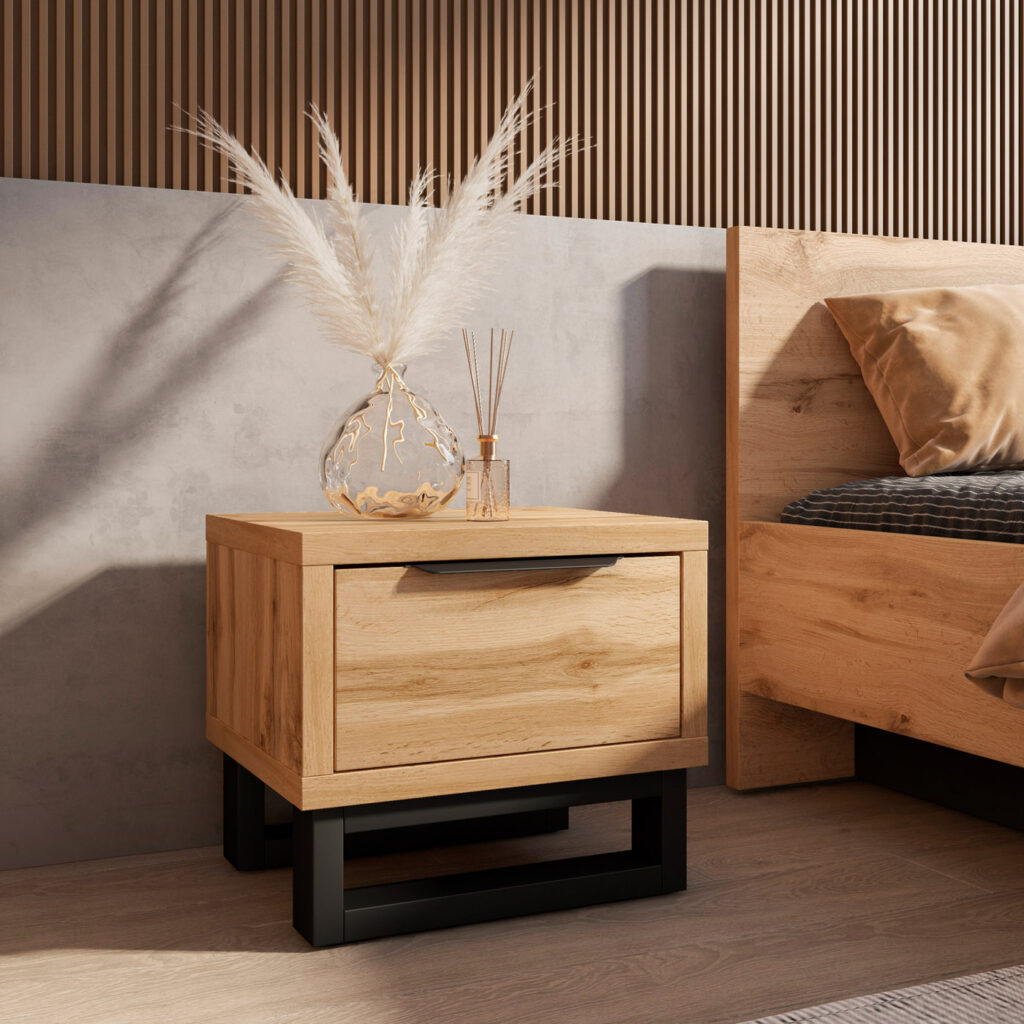 Home365 Nachtkastje Halmstad met Lade afbeelding