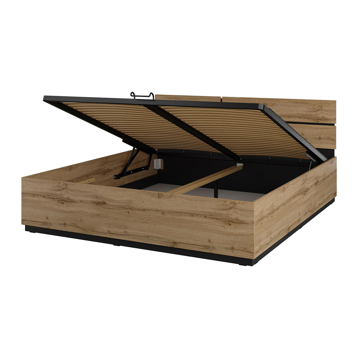 Houten Opbergbed Crotone - Eiken