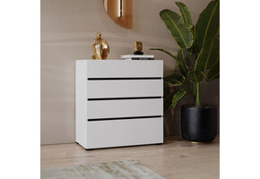 Ladekast Crotone - Wit - 4 Lades