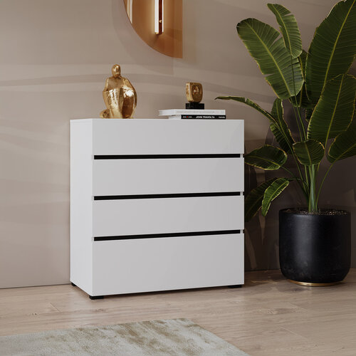 Ladekast Crotone - Wit - 4 Lades