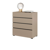 Ladekast Crotone - Taupe - 4 Lades