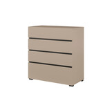 Ladekast Crotone - Taupe - 4 Lades
