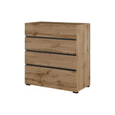 Ladekast Crotone - Eiken - 4 Lades