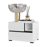 Nachtkastje met Lades Crotone - Wit