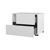 Nachtkastje met Lades Crotone - Wit