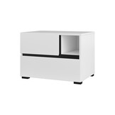 Nachtkastje met Lades Crotone - Wit