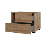 Nachtkastje met Lades Crotone - Eiken