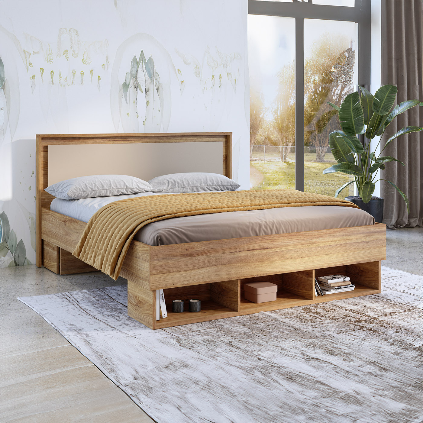 Houten Bed Imola - Eiken - Bedframe