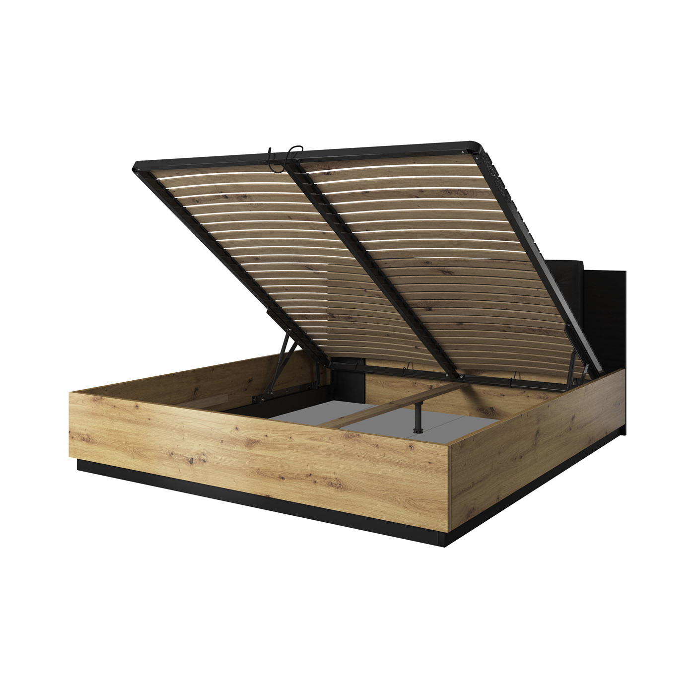 Houten Opbergbed Siena - Naturel