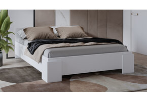 Houten Bed Nîmes - Wit