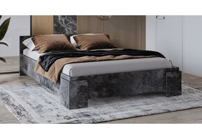 Houten Bed Nîmes - Marmer