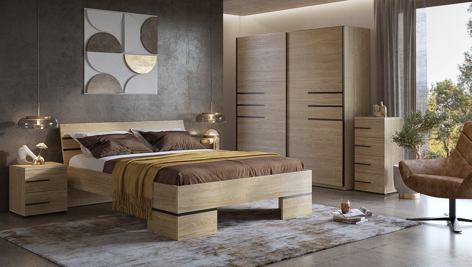 Houten Bed Vienna - Naturel - Bedframe