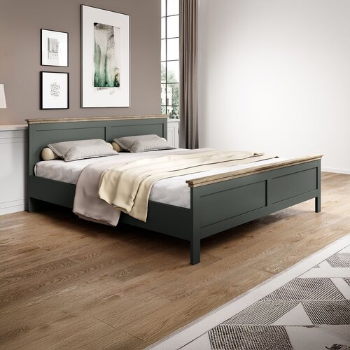 Houten Bed Elvas - Donkergroen