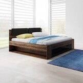 Houten Bed met Lade Genua - Walnoot - Bedframe