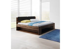 Houten Bed met Lade Genua - Walnoot