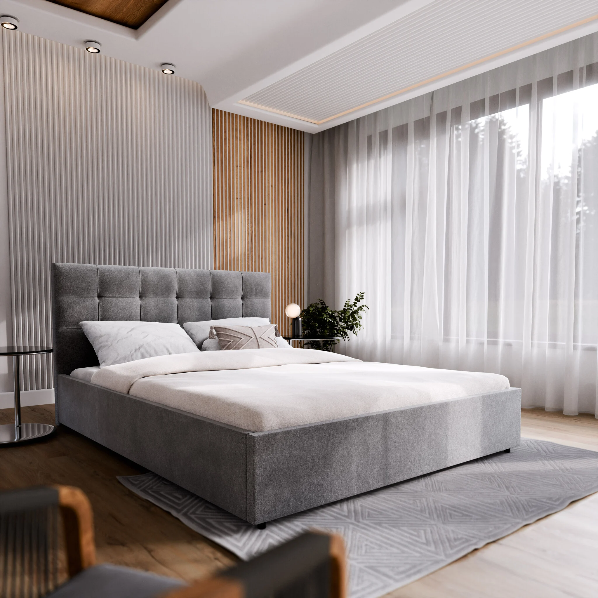 Showmodel Opbergbed Glory met lattenbodem 180 x 200 Zwart