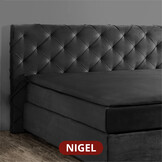 OP=OP Elektrische Boxspring Nigel 180 x 200 Suede Cognac
