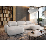 Slaapbank met Opbergruimte Morris Teddy stof| U-bank