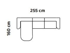 Loungebank Athene | In linker en rechter uitvoering | L-Bank