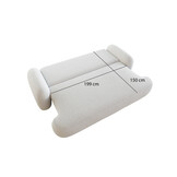 Slaapbank met Opbergruimte Morris Teddy stof | Zitbank