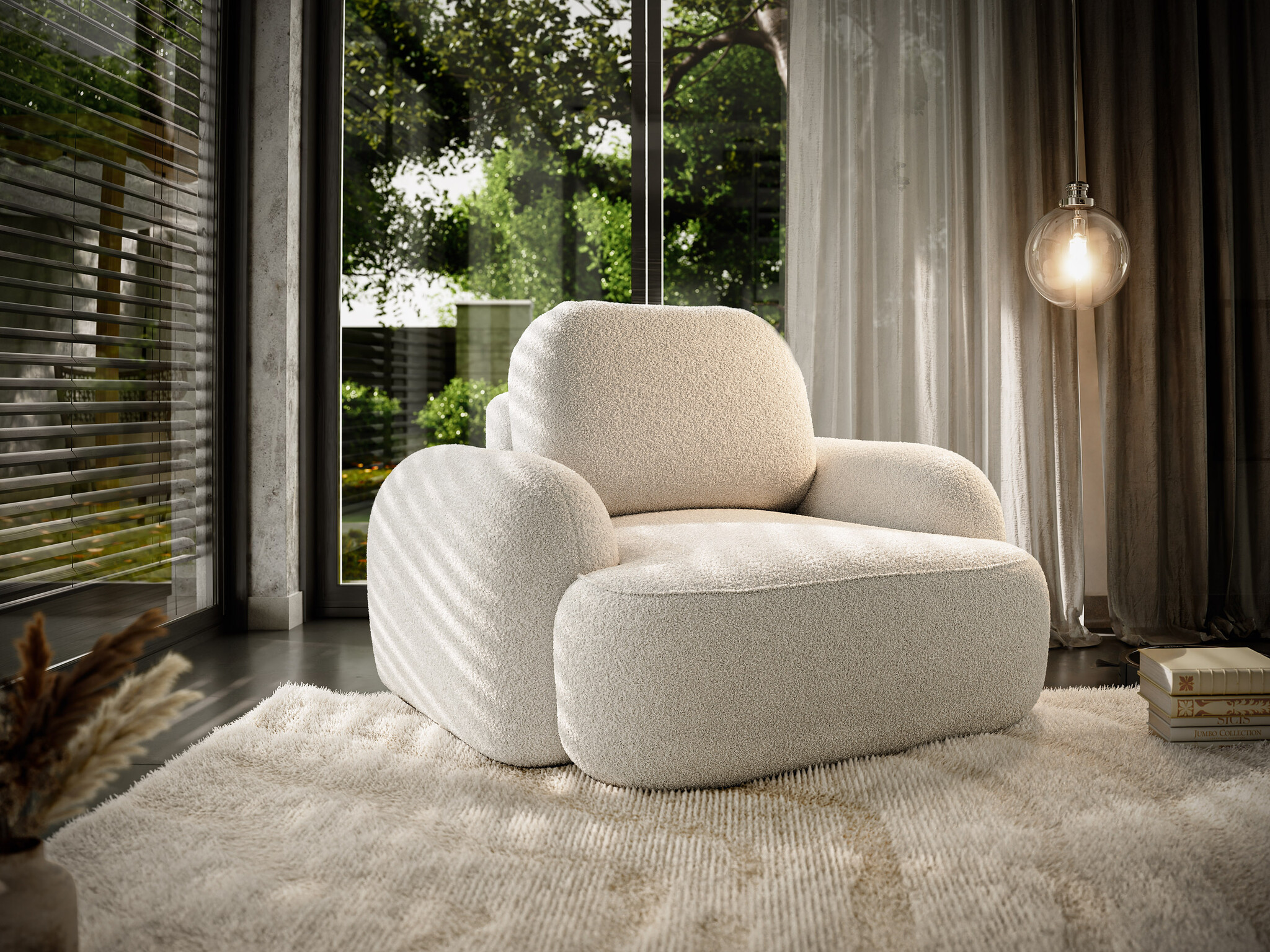 Fauteuil Teddy stof Morris afbeelding