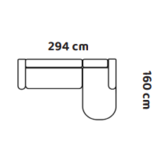 Hoekbank Helsinki - 3-zits