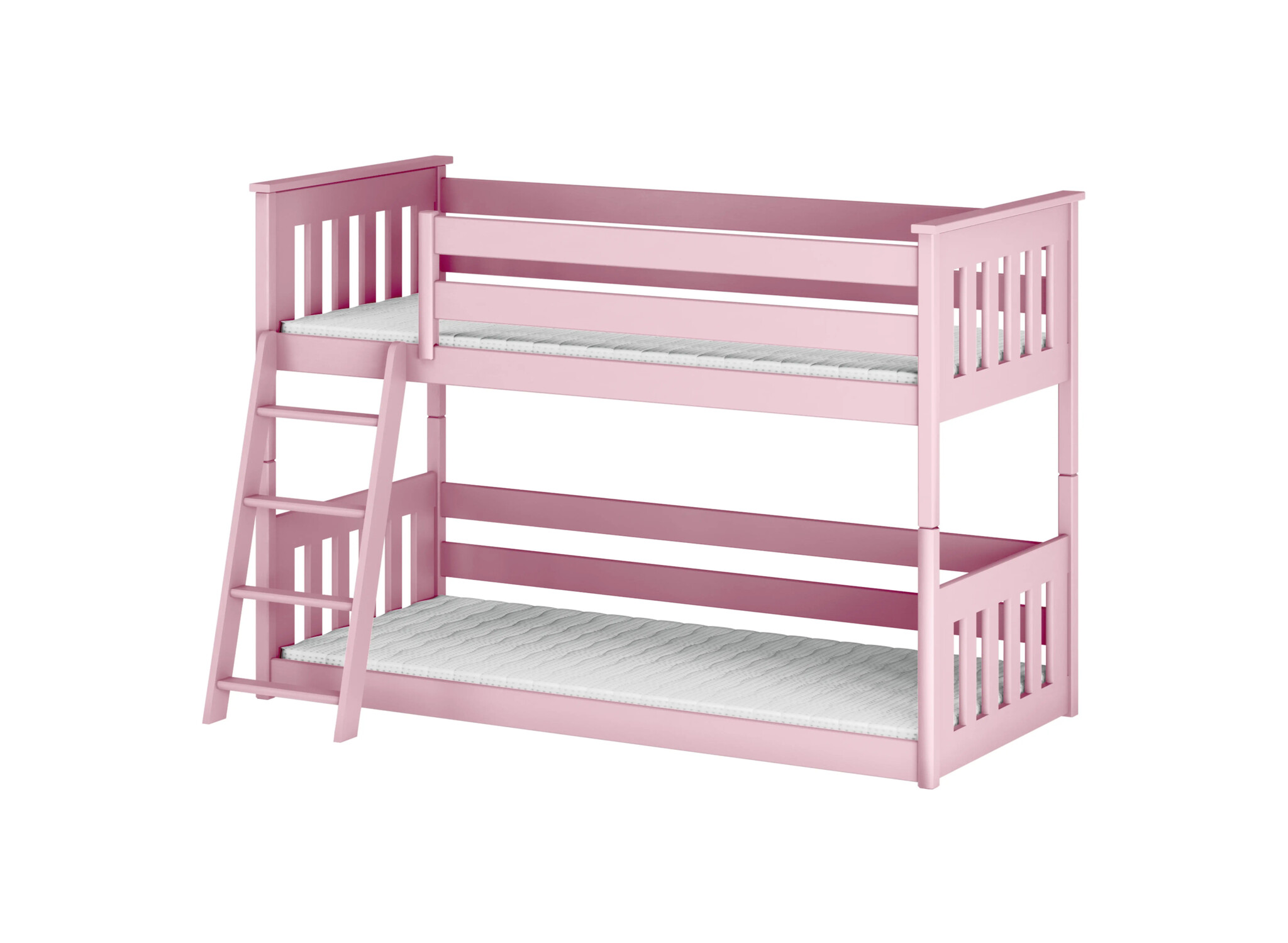 Stapelbed met Ladder Kas - 2-persoons - Kinderbed (incl. hekje) - Leverbaar in 8 kleuren!