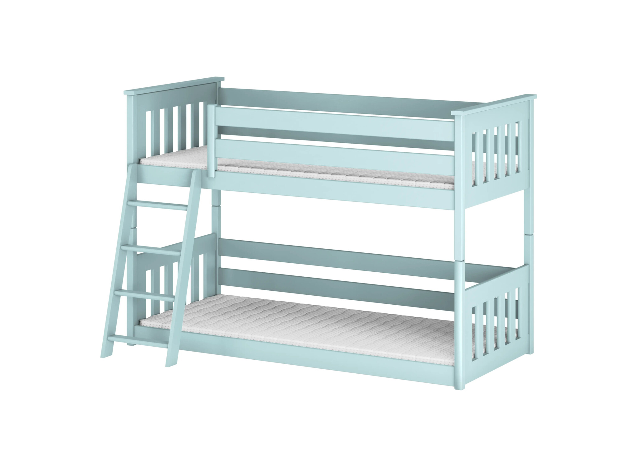 Stapelbed met Ladder Kas - 2-persoons - Kinderbed (incl. hekje) - Leverbaar in 8 kleuren!
