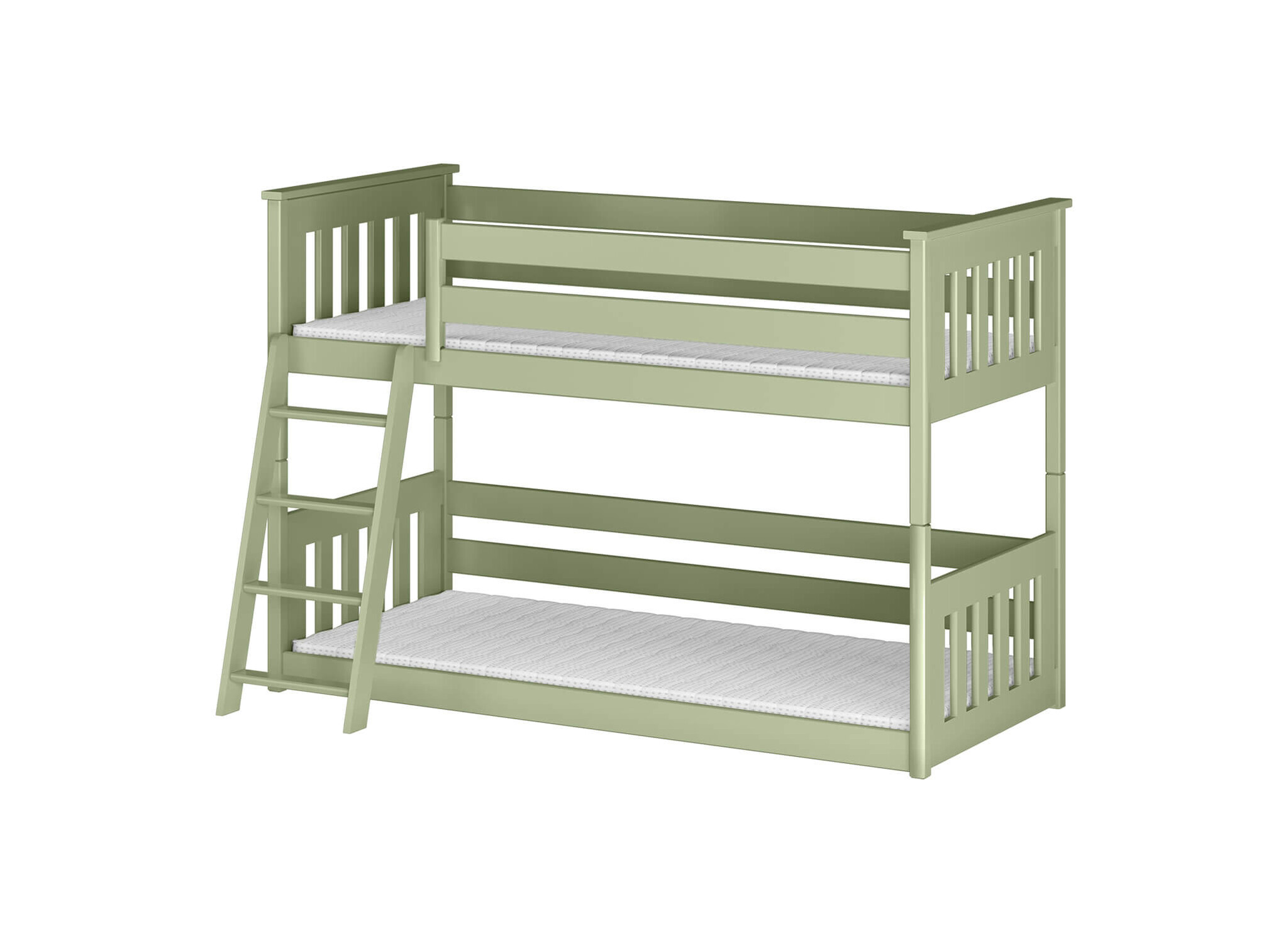 Stapelbed met Ladder Kas - 2-persoons - Kinderbed (incl. hekje) - Leverbaar in 8 kleuren!