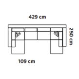 U-bank Saigon - Universeel - Moderne 5-zits Bank