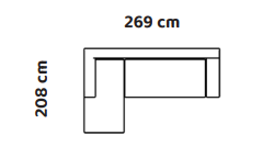 Hoekbank Dallas - 3-Zits | L-Bank