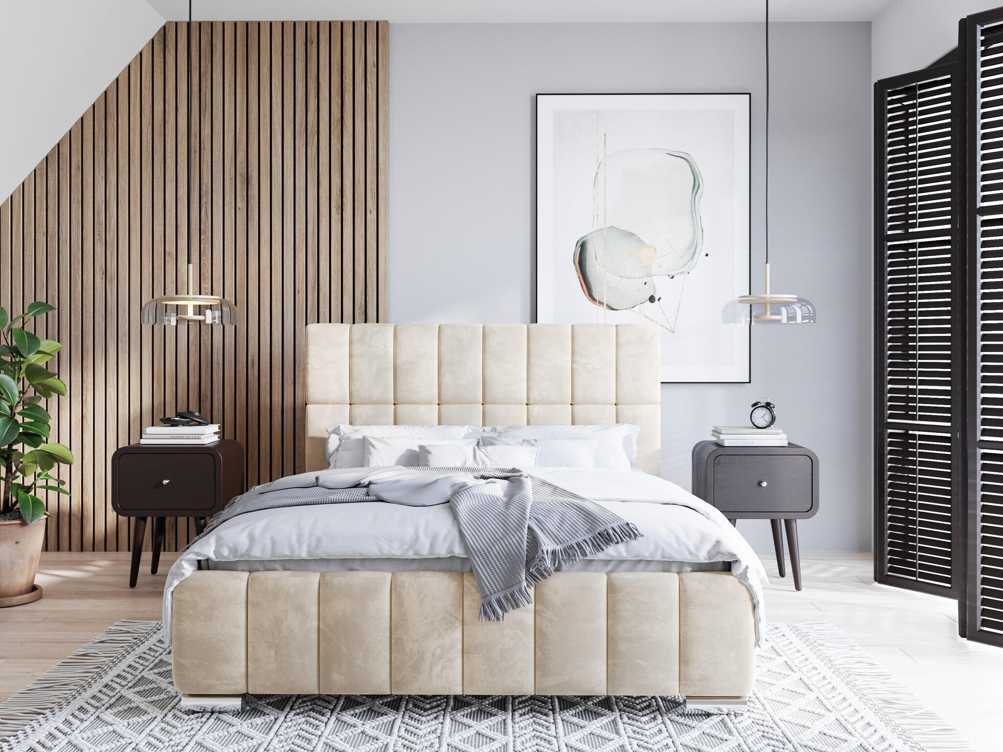 Opberg Bed Malmo – Luxe Bekleding | Kies je kleur