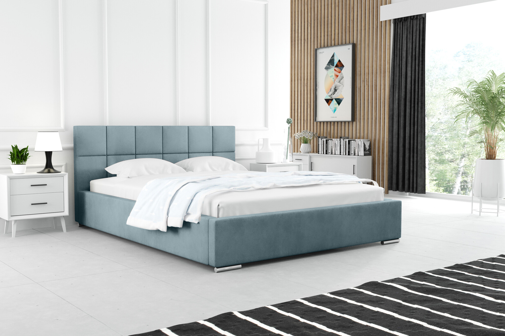 Opberg Bed Charles – Luxe Bekleding | Kies je kleur