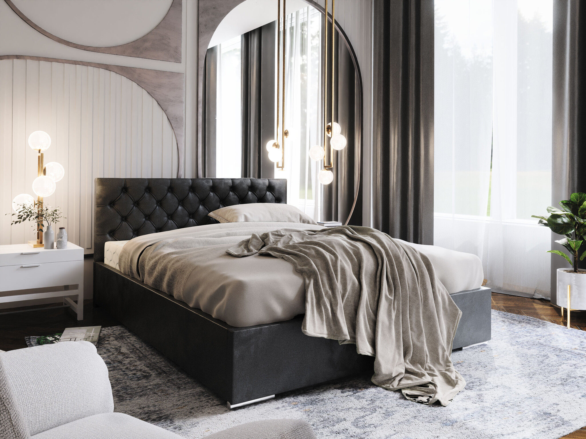 Opberg Bed Dallas – Luxe Bekleding | Kies je kleur