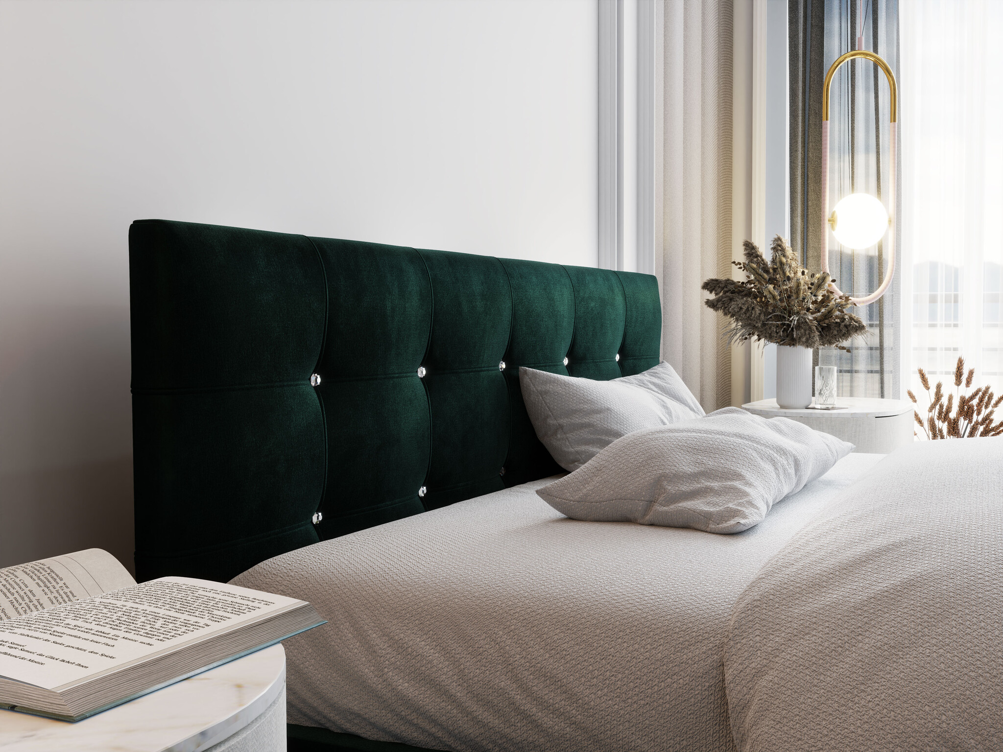 Opberg Bed Diamond – Luxe Bekleding | Kies je kleur