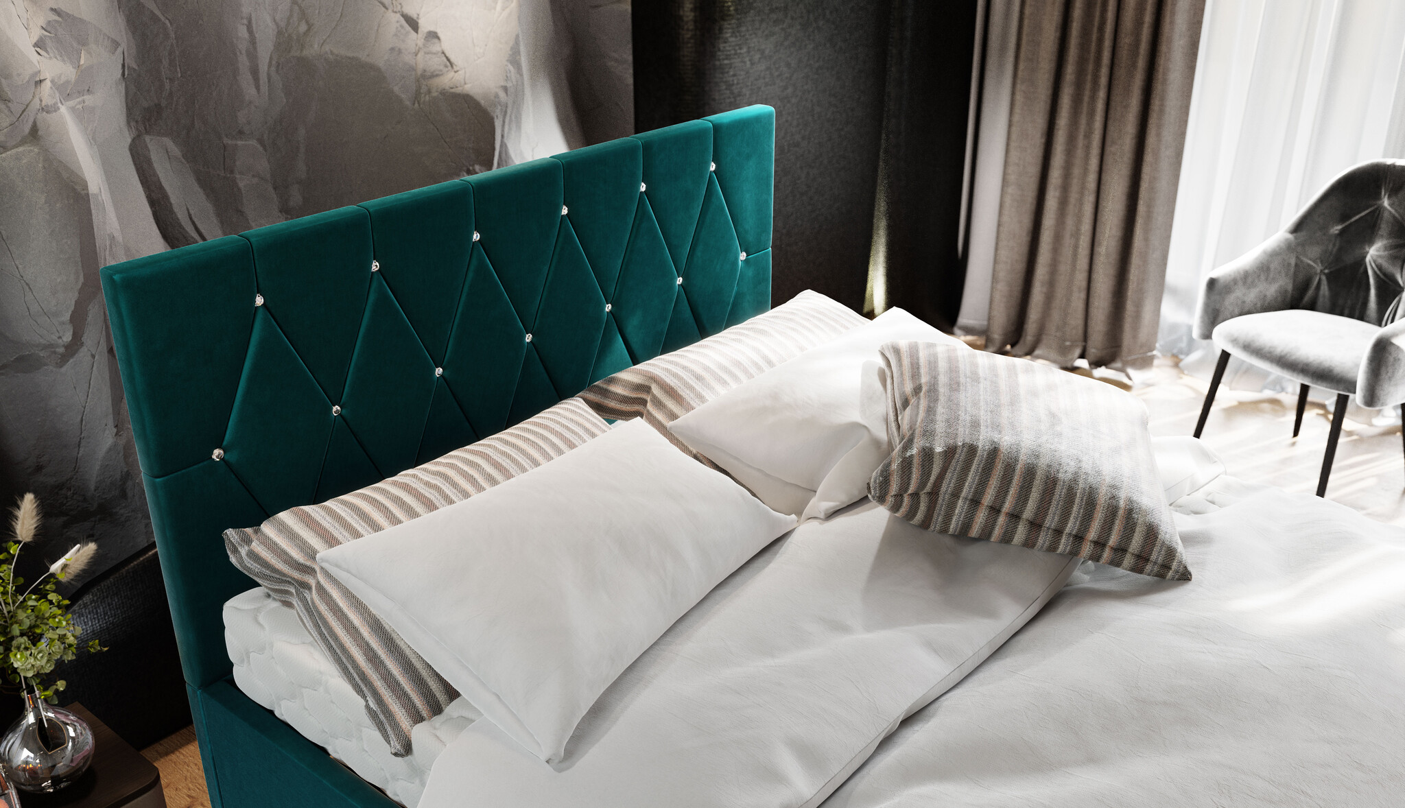 Opberg Bed Irvine – Luxe Bekleding | Kies je kleur
