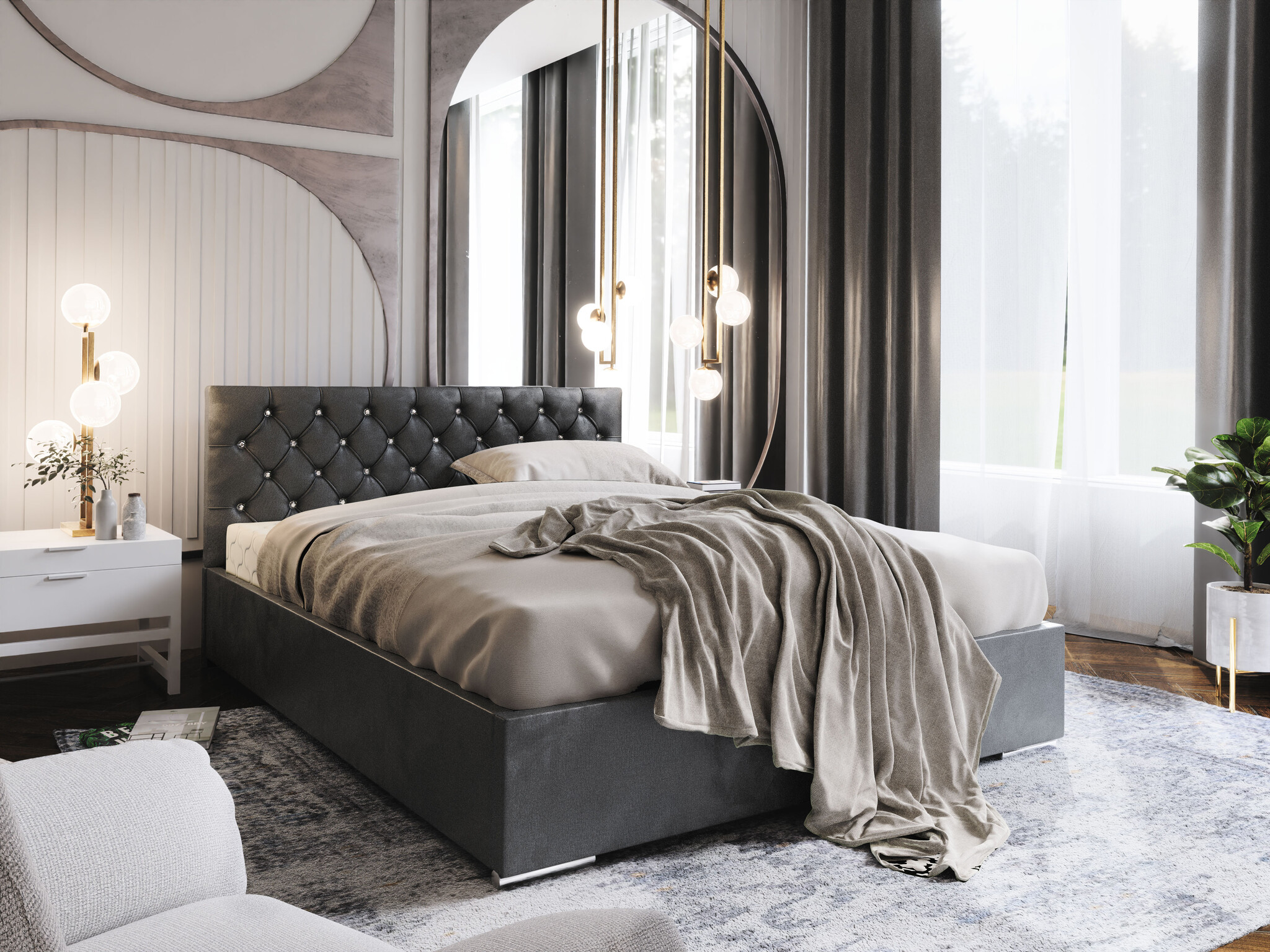 Opberg Bed Konrad – Luxe Bekleding | Kies je kleur