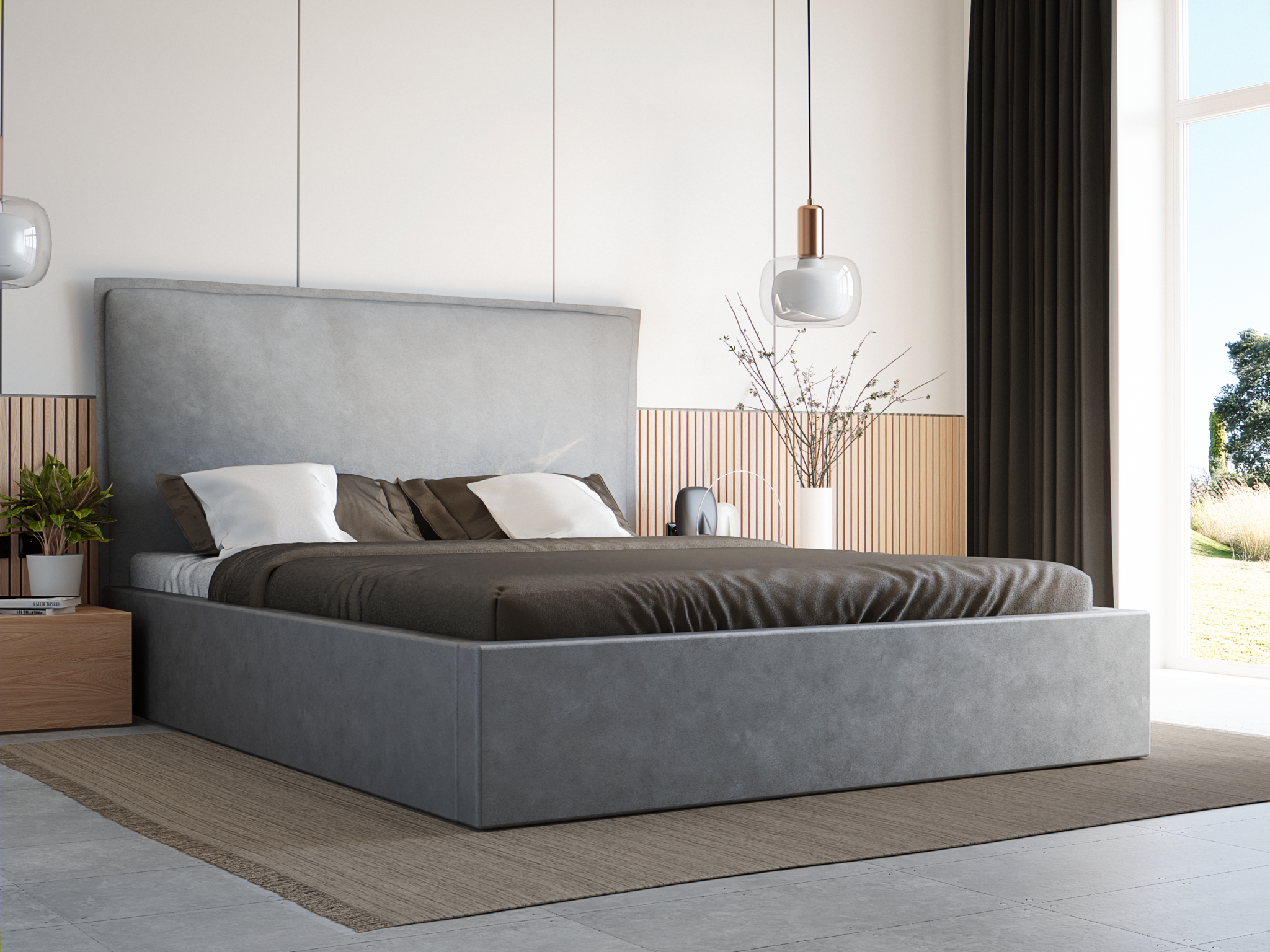 Opberg Bed Liam – Luxe Bekleding | Kies je kleur