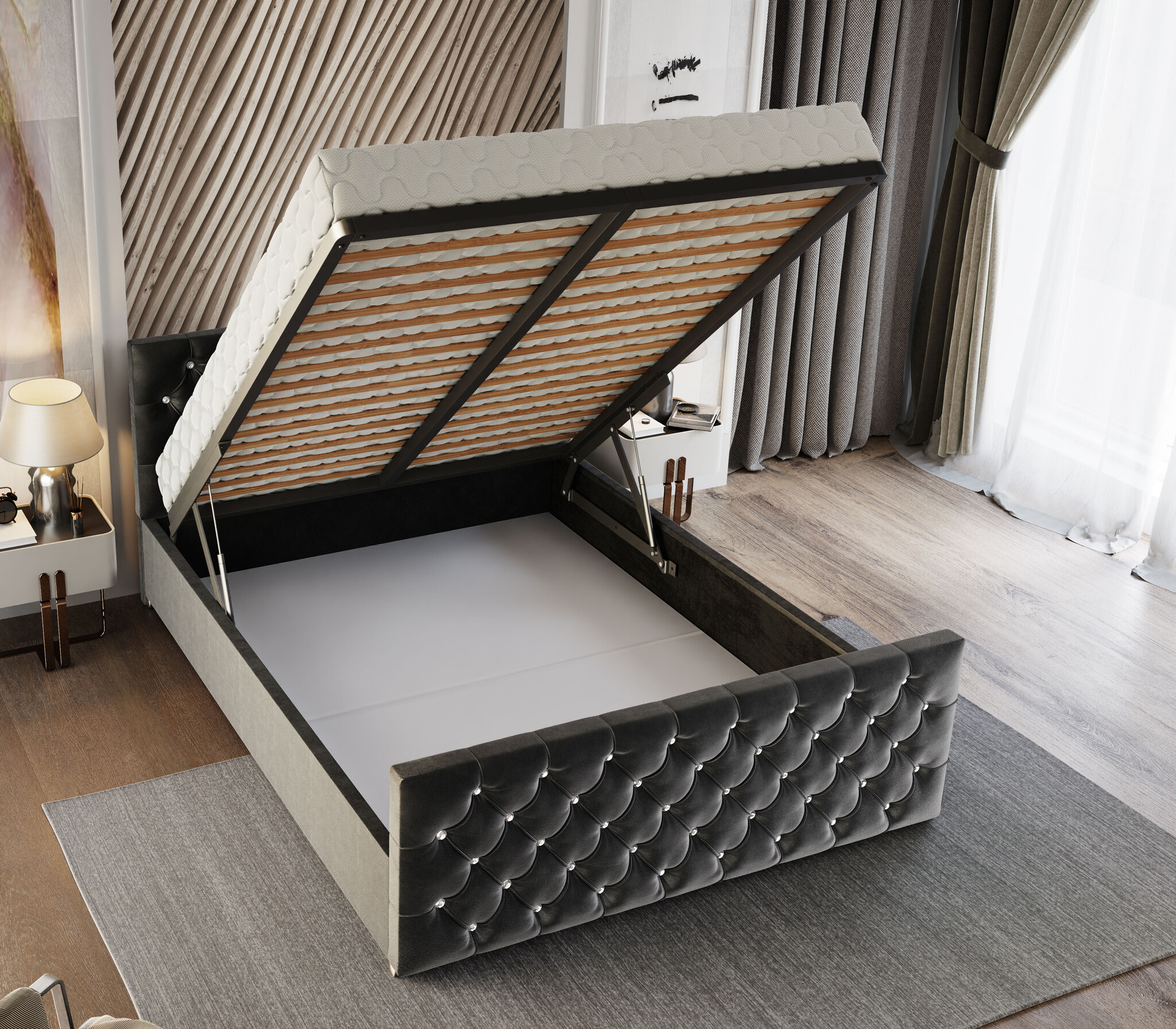 Opberg Bed Quora – Luxe Bekleding | Kies je kleur