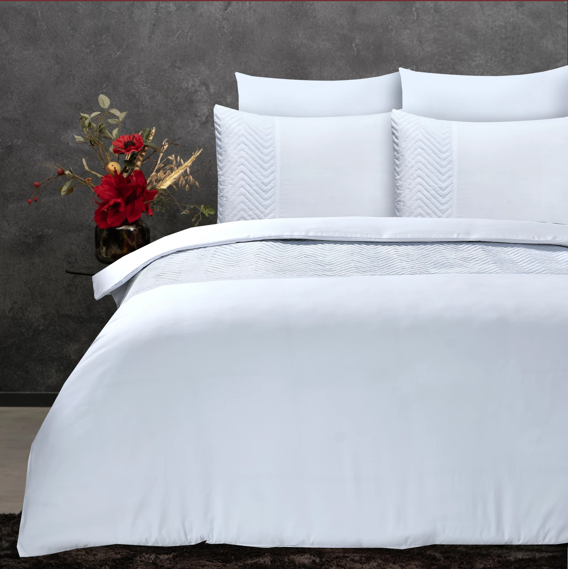 Sleeptime Velvet Crossline Wit afbeelding