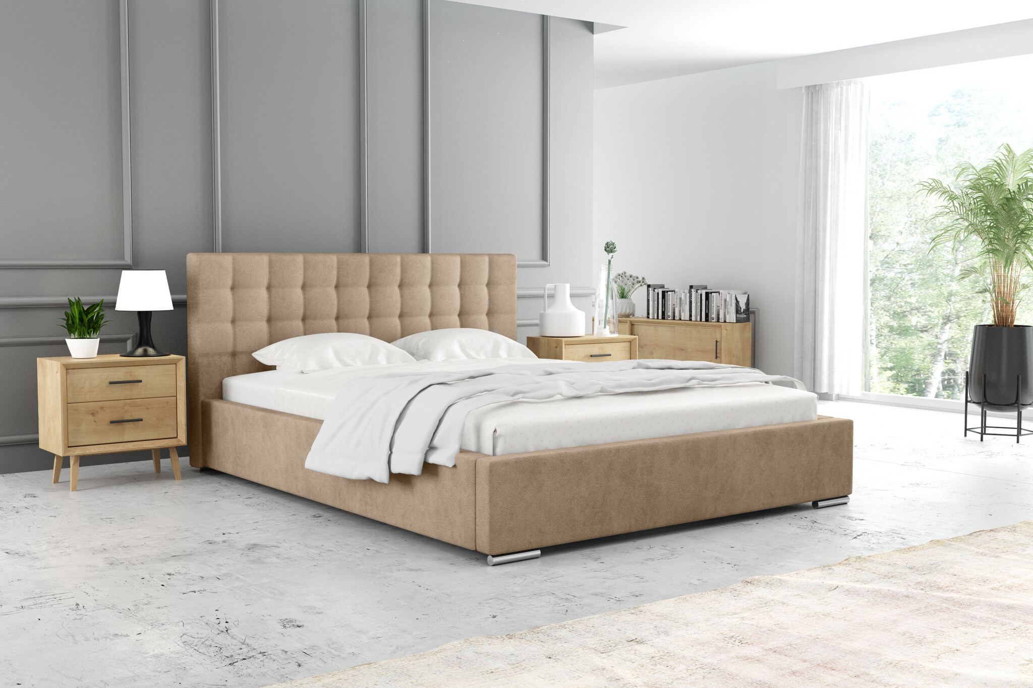 Opberg Bed Sara – Luxe Bekleding | Kies je kleur