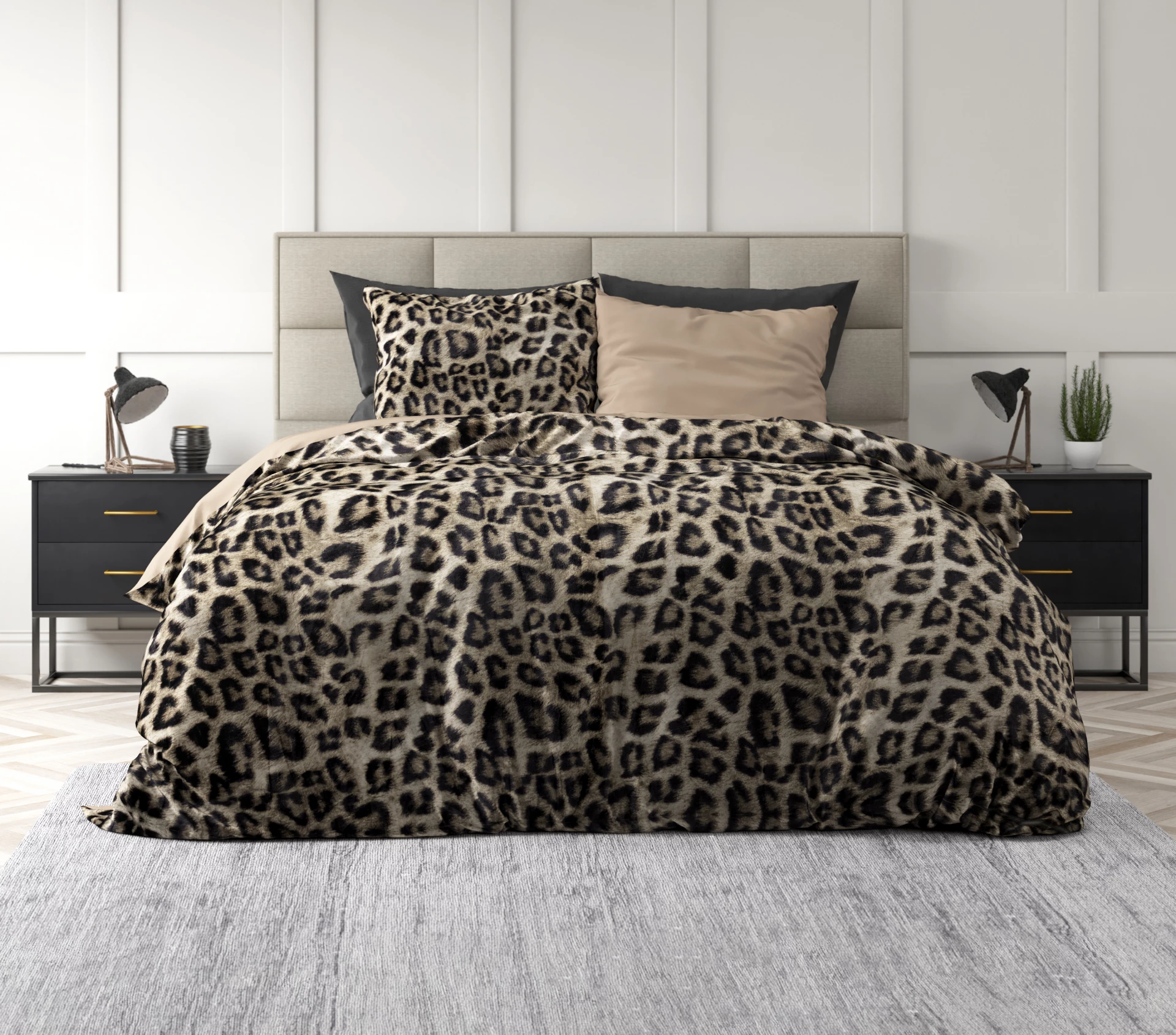 Velvet Tiger Bruin 240 x 200/220