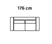 Slaapbank Singapore - 2 of 3 zits - Uitklapbaar