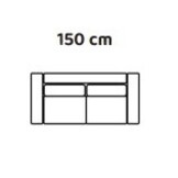 Slaapbank Singapore - 2 of 3 zits - Uitklapbaar