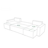 Slaapbank met opbergruimte Pom | U-bank