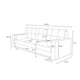Slaapbank met opbergruimte Mick | Zitbank