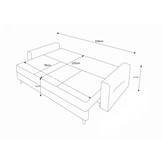 Slaapbank met opbergruimte Bente | Zitbank