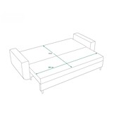 Slaapbank met opbergruimte Delfine | Zitbank