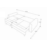Slaapbank met opbergruimte Koos | Zitbank